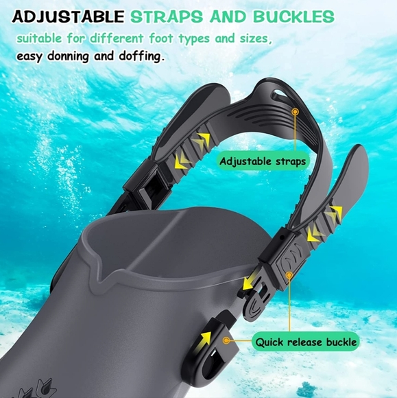 Swim Fins NEW adjustable fit S/M - Picture 5 of 11